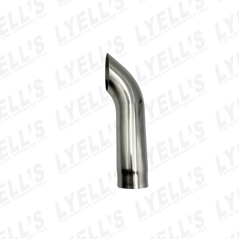 2 3/4'' Polished Stainless Turndown - 2 1/2'' ID Inlet
