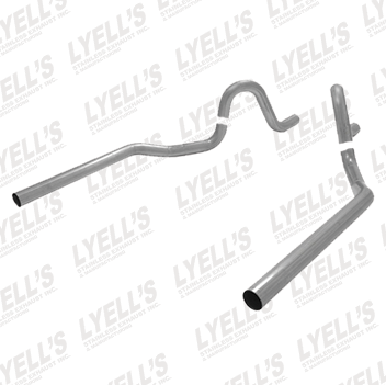 2½" Aluminized '68-'72 GM/A-Body (Chevelle/GTO) Tailpipes - Lyell's Stainless Exhaust Inc., Mandrel Bending Ontario