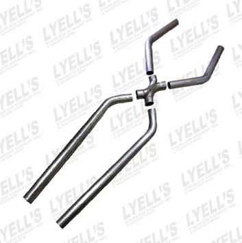 3" 409 Stainless Steel Universal X Pipe Kit - Lyell's Stainless Exhaust Inc., Mandrel Bending Ontario