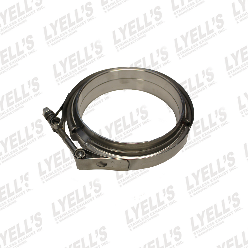 2.0 Inch V-Band Clamp With Flange – Male/Female Stainless Steel, 2 Pcs By Lencool Racing
