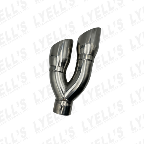 4'' Dual Wall Slant 304 Stainless 3'' ID Inlet  Exhaust Tip
