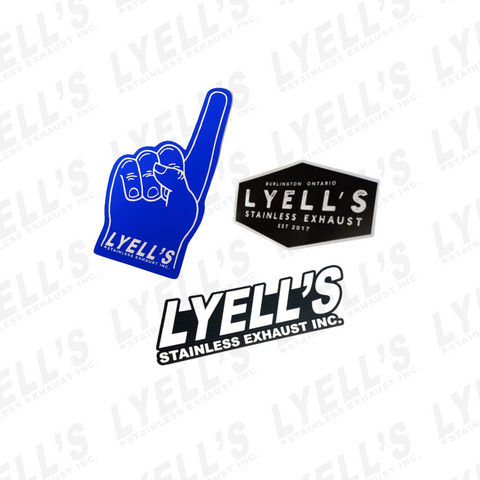 Lyell's Stainless Exhaust Sticker Pack