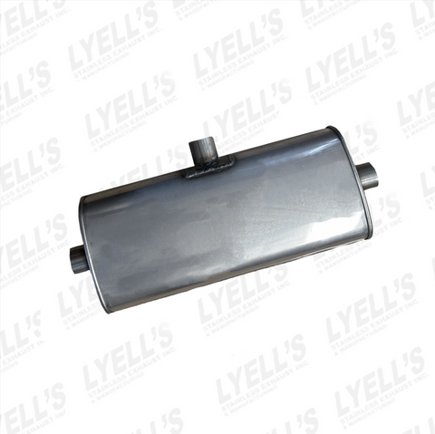 O.E.M. Style 409  Stainless Steel Transverse Muffler Center Side - Dual  Outet