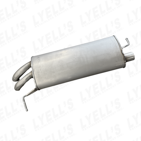 19-21 VW Jetta Muffler Assembly W/ Turn Down Tail Pipes 409 Stainless