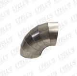 3½" 90° Pie Cuts - 304 Stainless - Lyell's Stainless Exhaust Inc., Mandrel Bending Ontario