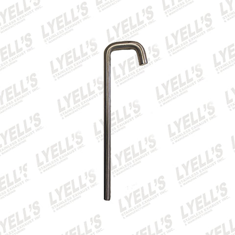 ⅜" J Hook - 304 Stainless Steel - Lyell's Stainless Exhaust Inc., Mandrel Bending Ontario