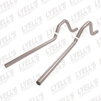 2½" 409 Stainless Steel '62-'74 Mopar B Body Tailpipes - Lyell's Stainless Exhaust Inc., Mandrel Bending Ontario