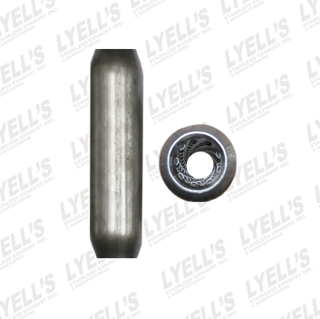 2" Blank Aluminized - 16" Length - Lyell's Stainless Exhaust Inc., Mandrel Bending Ontario